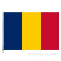 90 * 150 cm República do Chade bandeira nacional 100% polyster